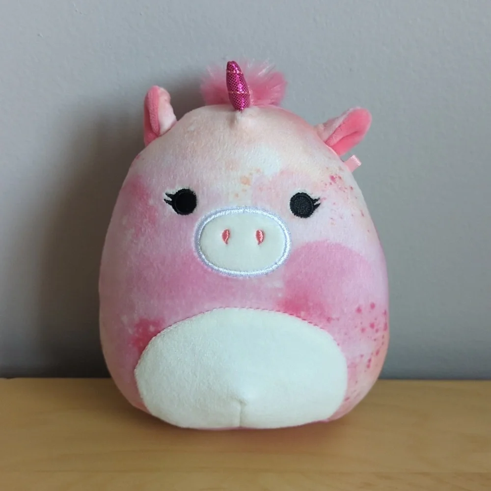 Squishmallows "Fenella" the Tie-Dye Unicorn 5" Plush, EUC - Picture 1 of 8